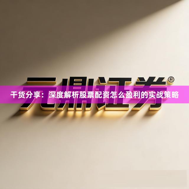 干货分享：深度解析股票配资怎么盈利的实战策略