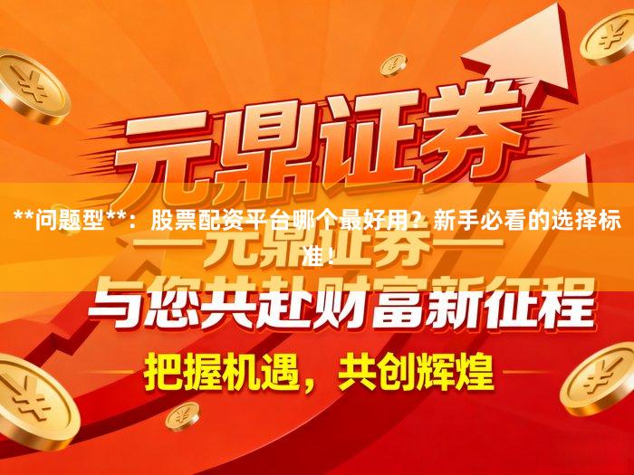 **问题型**：股票配资平台哪个最好用？新手必看的选择标准！
