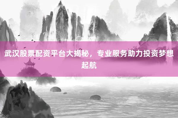 武汉股票配资平台大揭秘，专业服务助力投资梦想起航