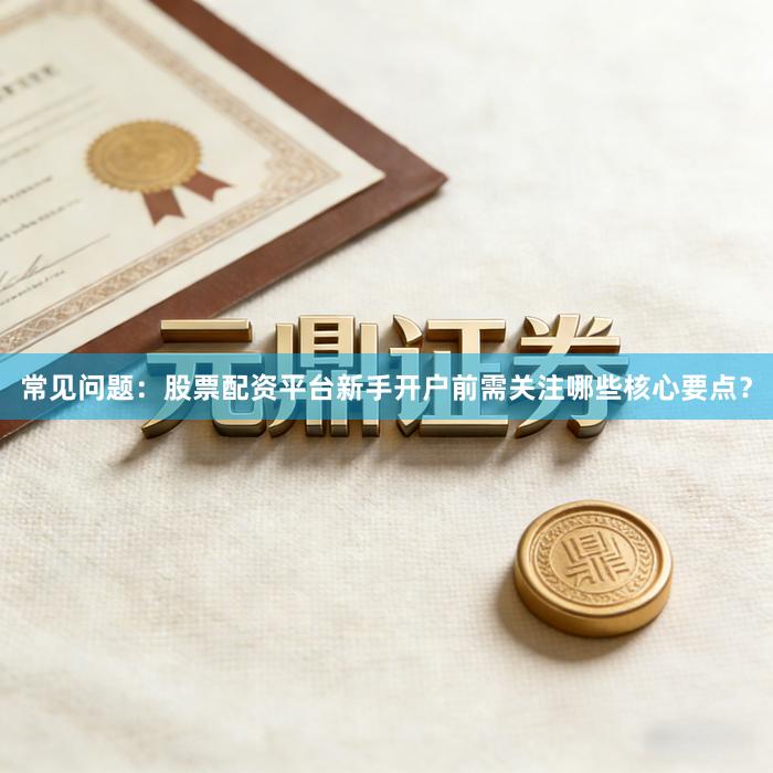 常见问题：股票配资平台新手开户前需关注哪些核心要点？