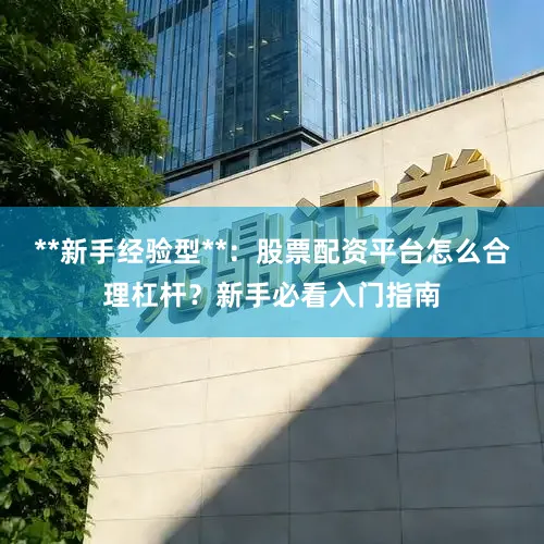 **新手经验型**：股票配资平台怎么合理杠杆？新手必看入门指南