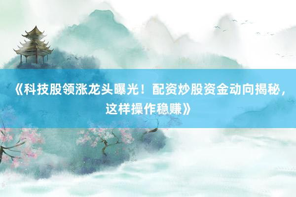 《科技股领涨龙头曝光！配资炒股资金动向揭秘，这样操作稳赚》